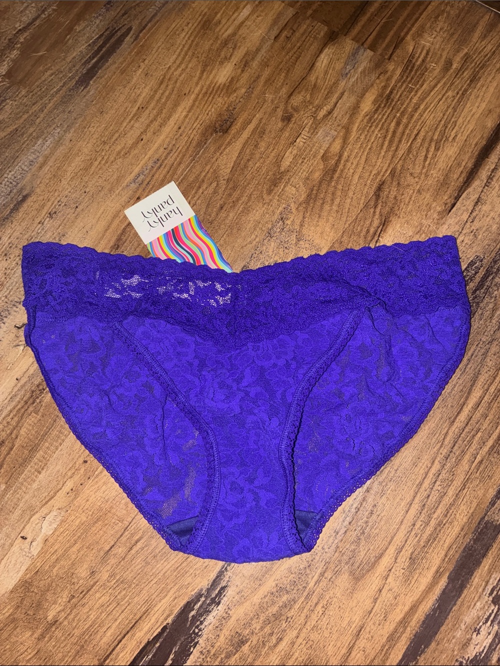 NWOT Hanky Panky Signatute Lace Panties. Small. Electric Purple.